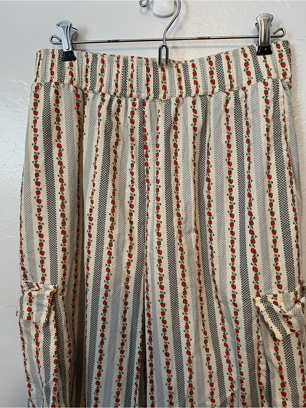 Urban Outfitters -Out from Under Cargo Lounge Pants Strawberry Boho Anthro SizeS